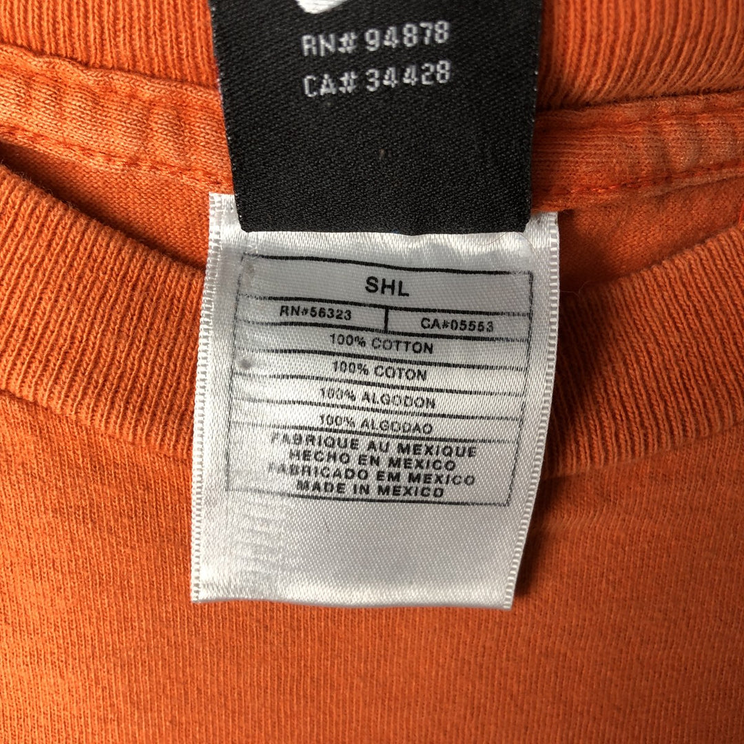 Vintage 2000'S Nike Team One-Point Logo T-Shirt, Men's XL cotton orange type Vintage Second Hand