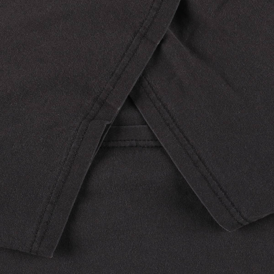 00'S Adidas logo print T-shirt, men's XL size cotton black type Vintage Second Hand