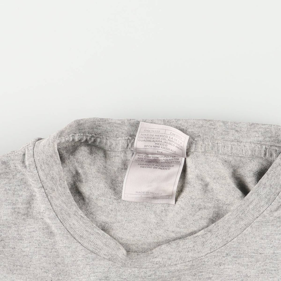 2000'S Nike One-Point Logo T-Shirt, Men's Size Small cotton gray type Vintage Second Hand