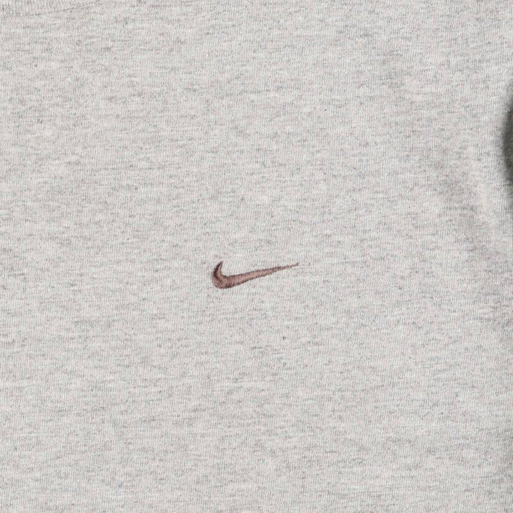 2000'S Nike One-Point Logo T-Shirt, Men's Size Small cotton gray type Vintage Second Hand