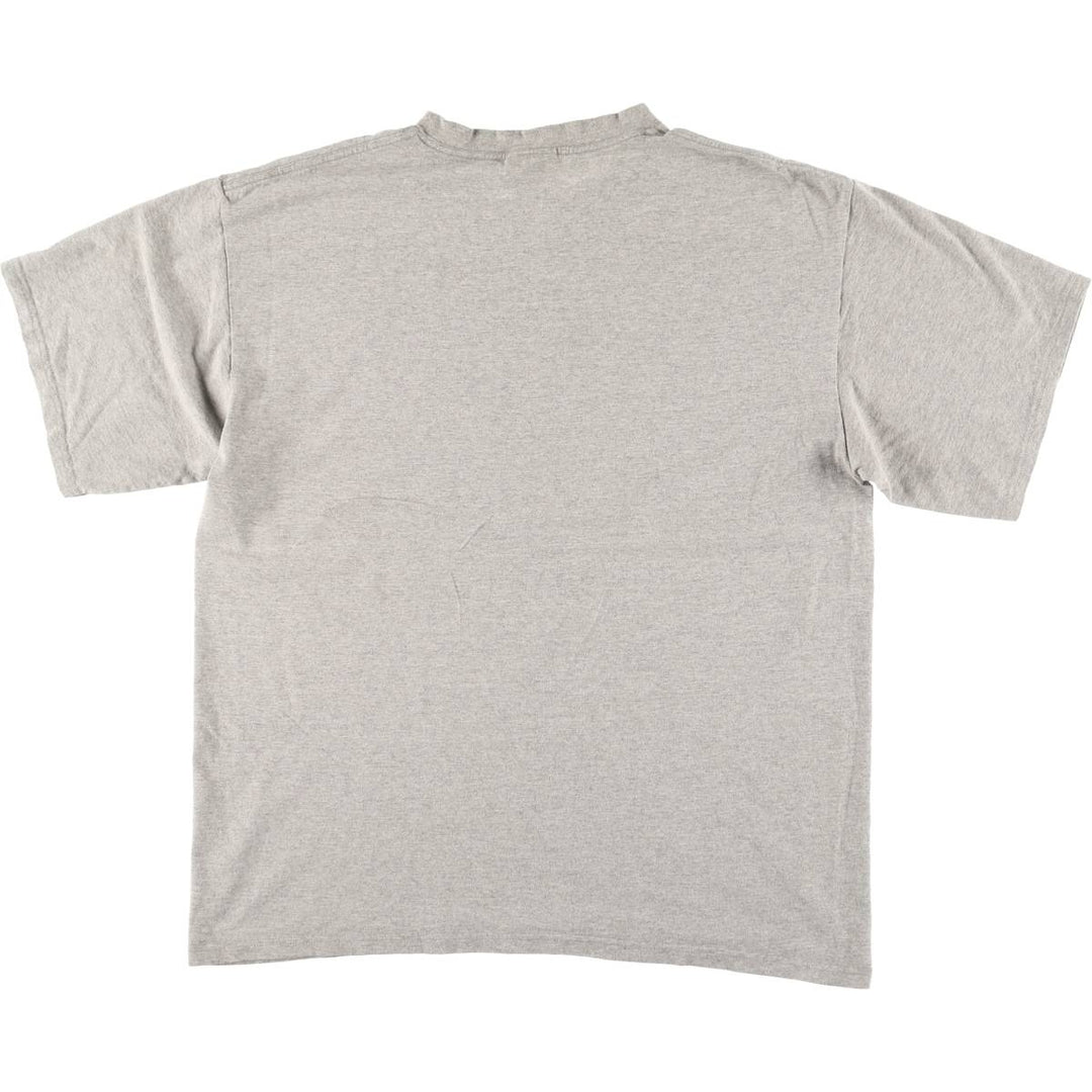 Vintage 90'S Nike print T-shirt, size L, men's cotton gray type Vintage Second Hand
