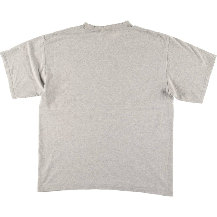 Vintage 90'S Nike print T-shirt, size L, men's cotton gray type Vintage Second Hand