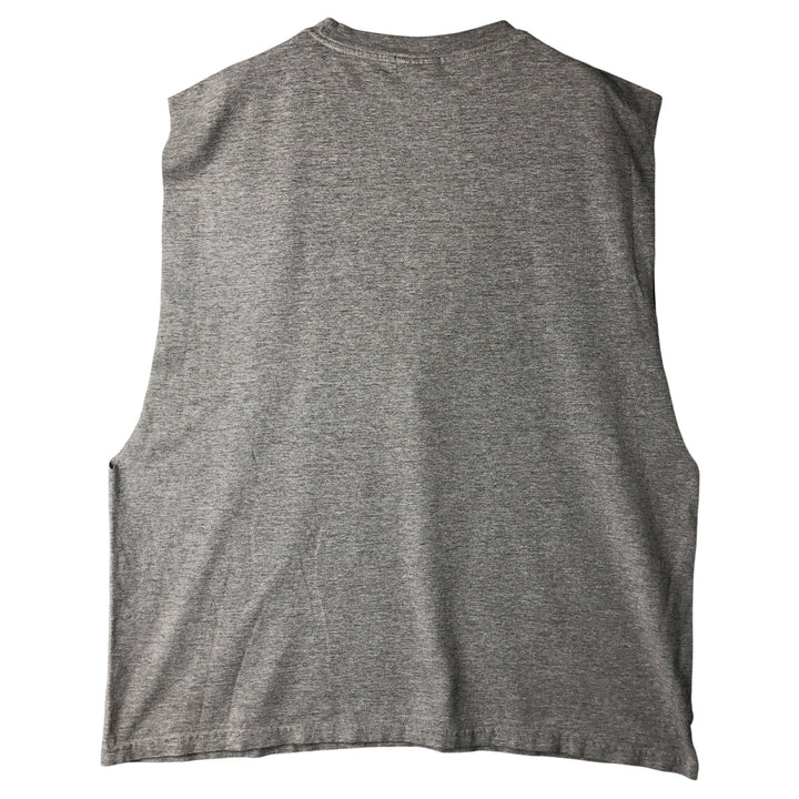2000'S Nike Team Cut-Off Print T-Shirt, Men's Size L cotton gray type Vintage Second Hand