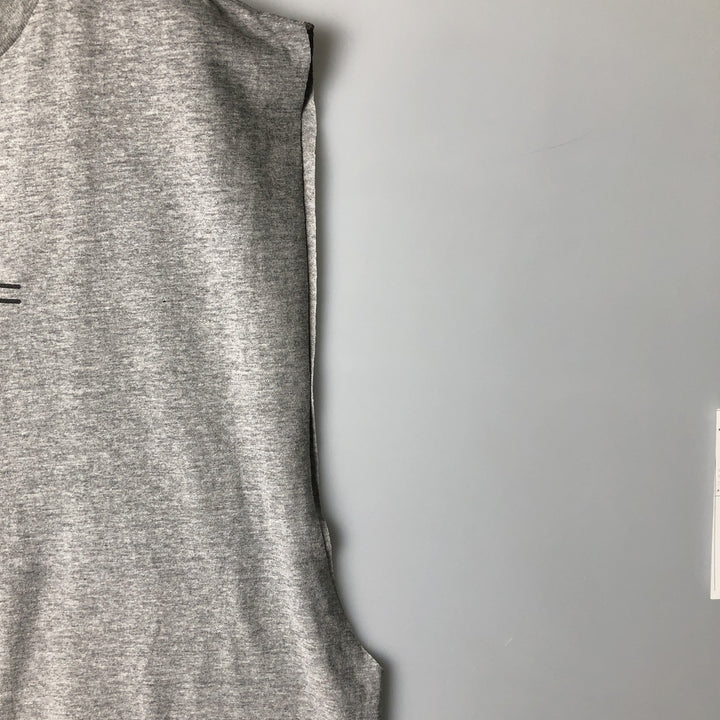 2000'S Nike Team Cut-Off Print T-Shirt, Men's Size L cotton gray type Vintage Second Hand