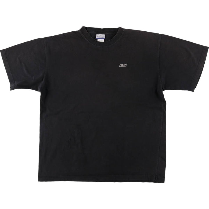 Reebok One-Point Logo T-Shirt, Men's XL cotton black type Vintage Second Hand