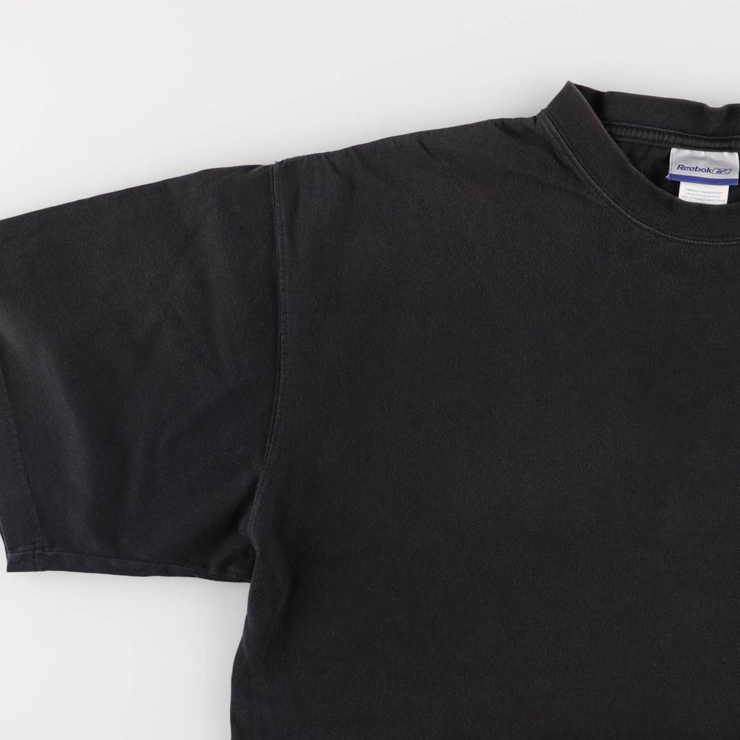 Reebok One-Point Logo T-Shirt, Men's XL cotton black type Vintage Second Hand