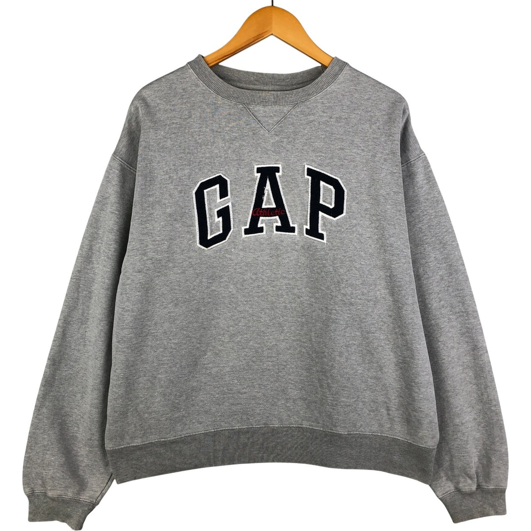 90'S GAP Old Gap Logo Sweatshirt Trainer Men's L Size Vintage cotton gray type Vintage Second Hand