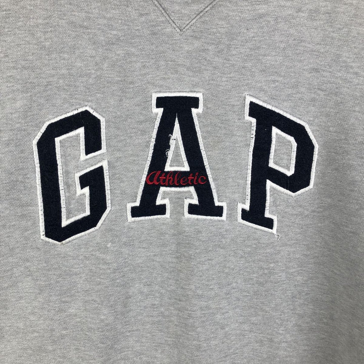 90'S GAP Old Gap Logo Sweatshirt Trainer Men's L Size Vintage cotton gray type Vintage Second Hand