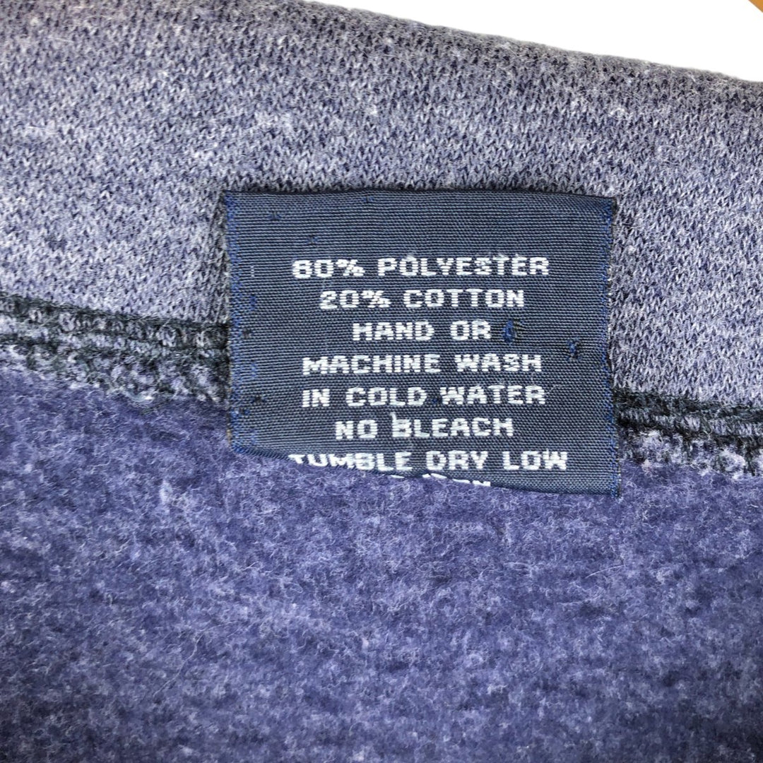 Vintage 90'S TIPSY Half-Zip Sweatshirt, Made in USA, Men's XL polyester gray type Vintage Second Hand