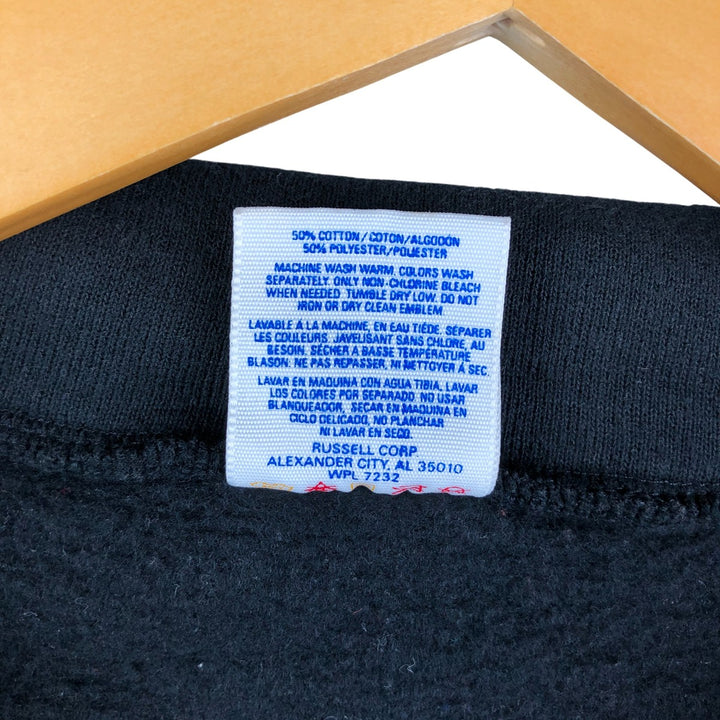 Vintage 80s-90'S Jerseys Super Sweats Half-Zip Sweatshirt, Made in USA, Men's XL cotton black type Vintage Second Hand