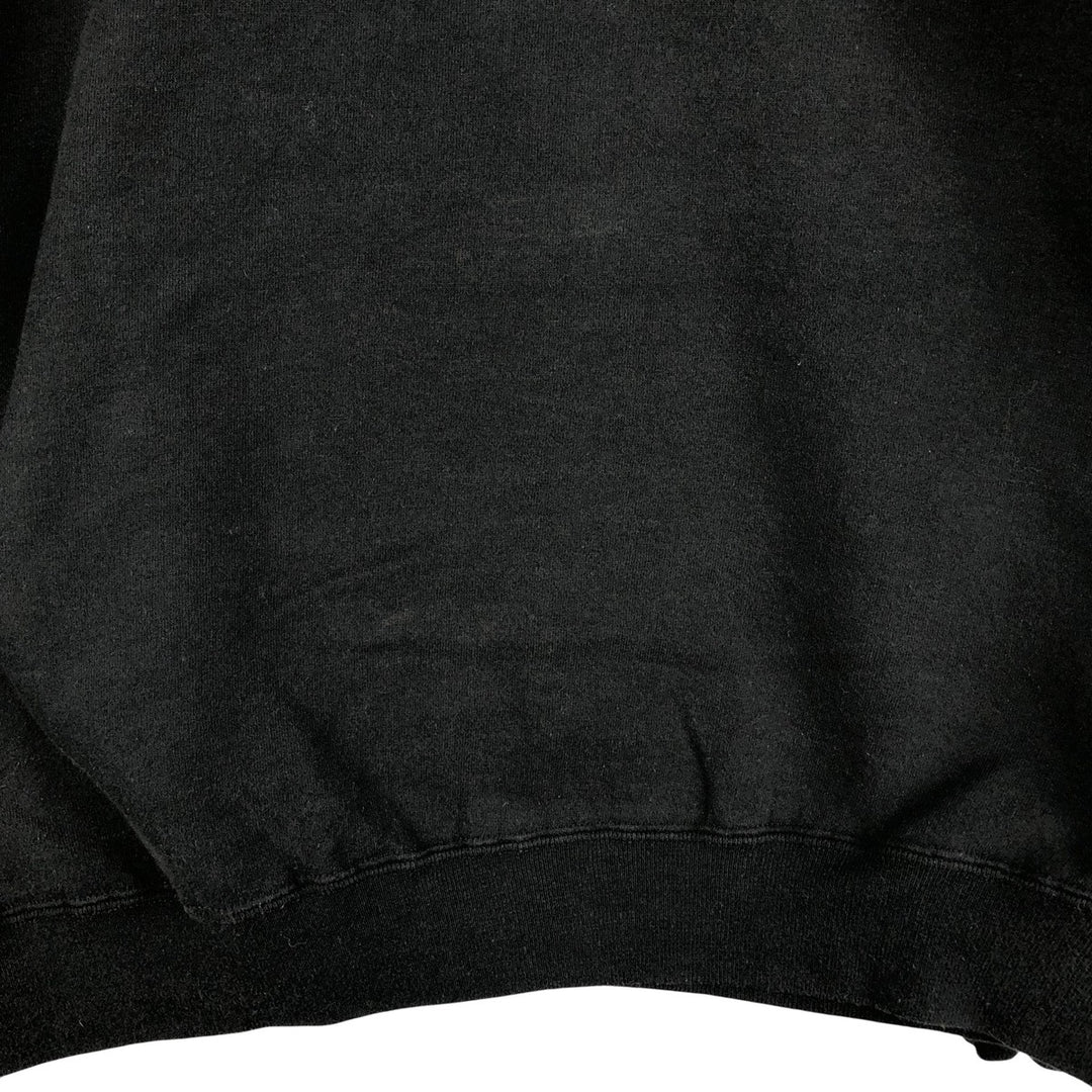 Vintage 80s-90'S Jerseys Super Sweats Half-Zip Sweatshirt, Made in USA, Men's XL cotton black type Vintage Second Hand