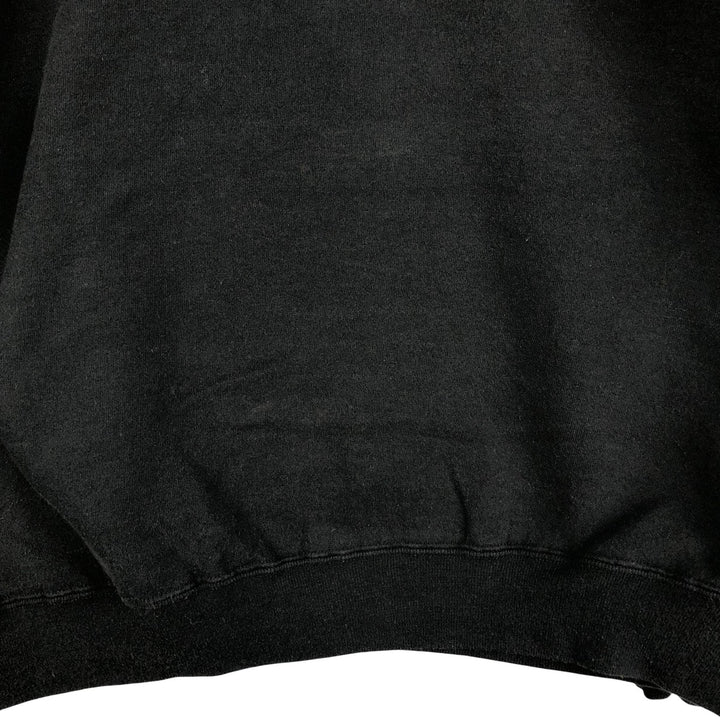 Vintage 80s-90'S Jerseys Super Sweats Half-Zip Sweatshirt, Made in USA, Men's XL cotton black type Vintage Second Hand