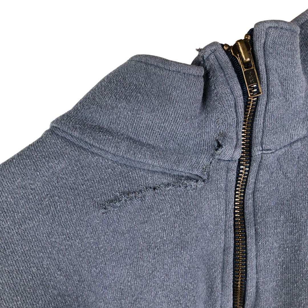 Vintage 90'S Lee Half-Zip Sweatshirt, Made in USA, Men's Size L cotton Navy blue Vintage Second Hand