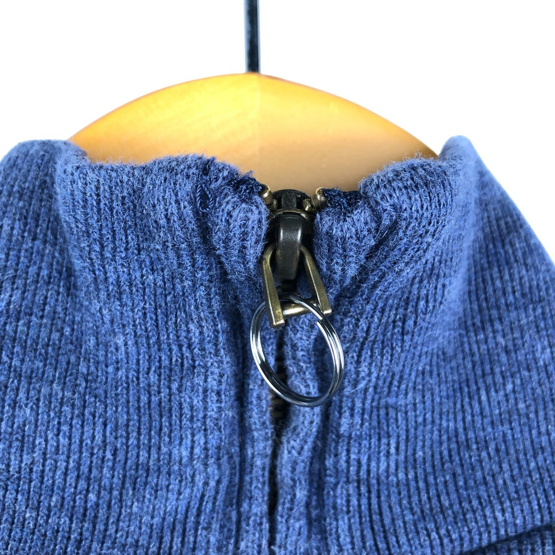 Ralph Lauren POLO RALPH LAUREN Half-zip sweatshirt, men's M size cotton navy blue type Vintage Second Hand