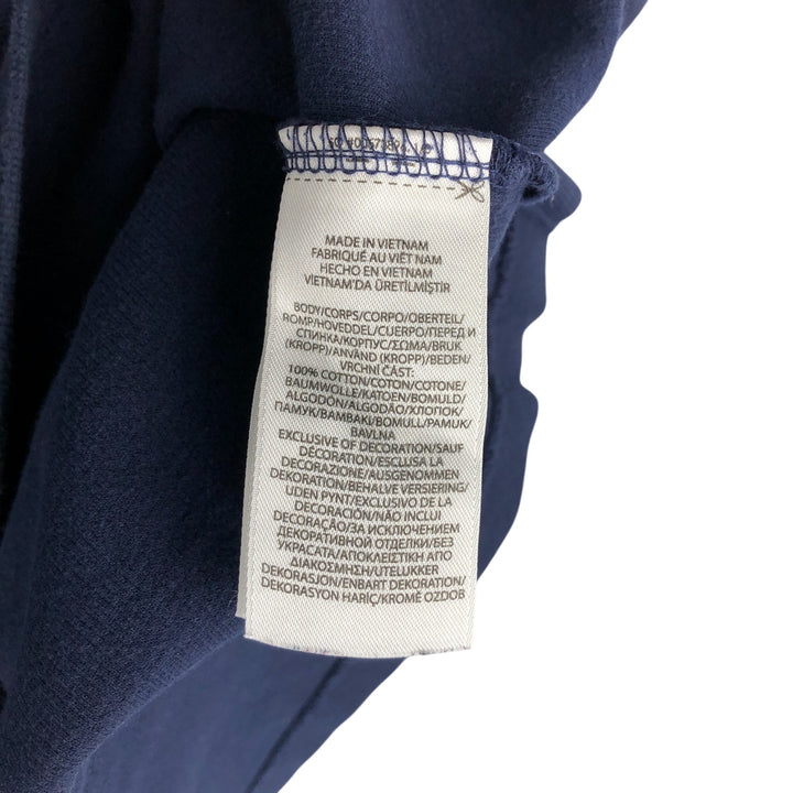 Ralph Lauren POLO RALPH LAUREN Half-Zip Logo Sweatshirt, Men's Size L cotton navy blue type Vintage Second Hand