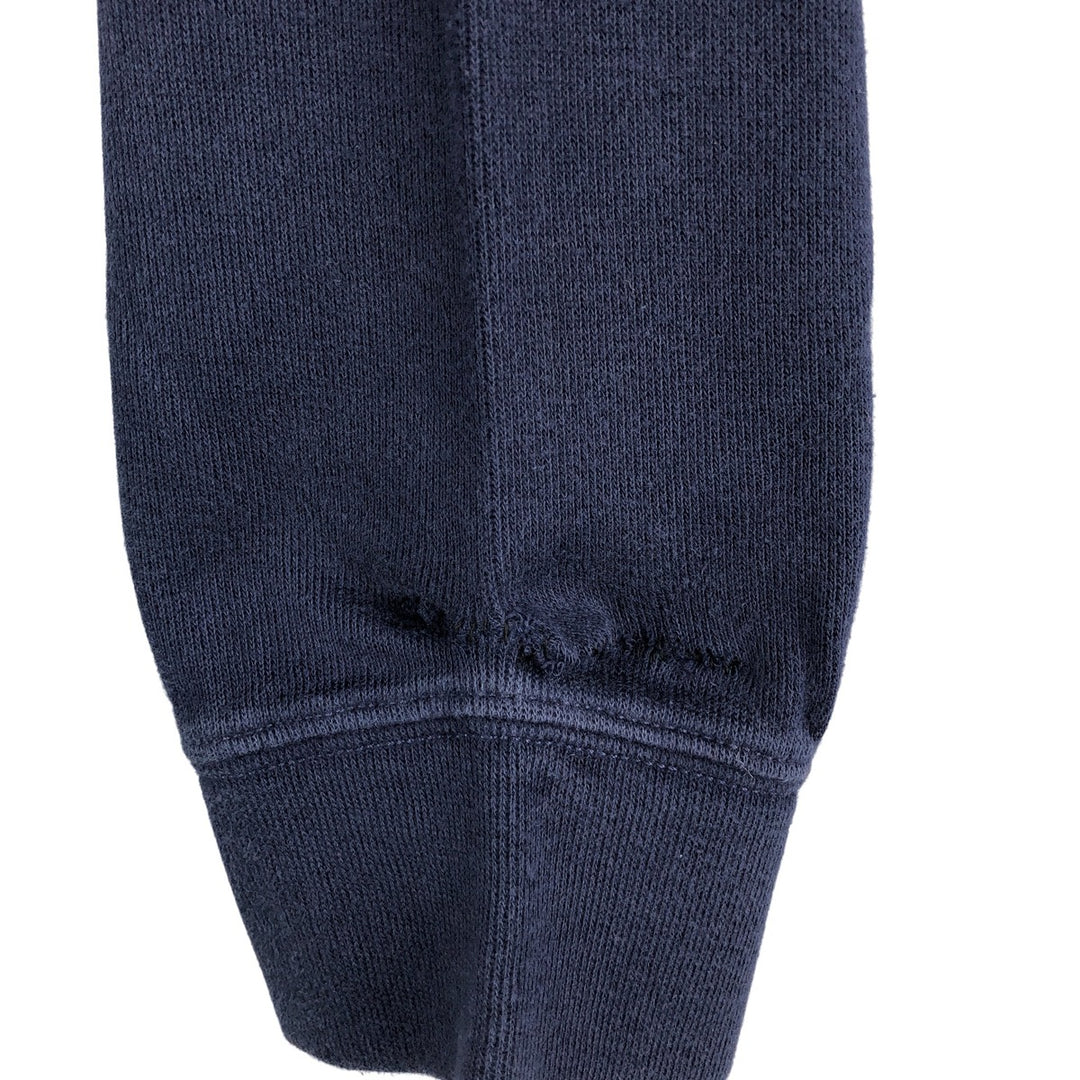 Ralph Lauren POLO RALPH LAUREN Half-Zip Logo Sweatshirt, Men's Size L cotton navy blue type Vintage Second Hand