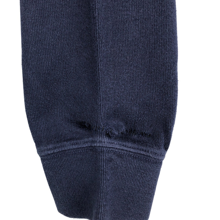 Ralph Lauren POLO RALPH LAUREN Half-Zip Logo Sweatshirt, Men's Size L cotton navy blue type Vintage Second Hand