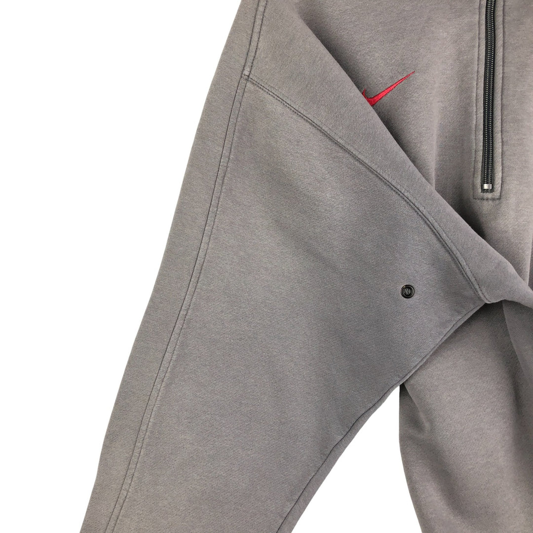 Nike MLS Chicago Fire FC Half-Zip Sweatshirt, Men's Size Medium cotton gray type Vintage Second Hand