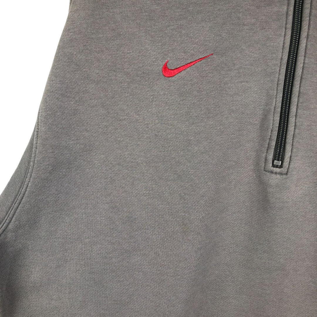 Nike MLS Chicago Fire FC Half-Zip Sweatshirt, Men's Size Medium cotton gray type Vintage Second Hand