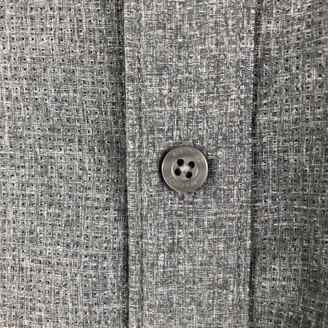 MARMOT Long Sleeve Polyester Shirt, Men's Size L polyester Charcoal Vintage Second Hand