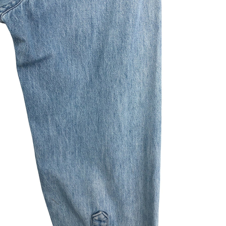 Vintage LLBean long-sleeved denim shirt from the 1980'S to 1990s, made in the USA, size L. cotton Blue type light blue Vintage Second Hand