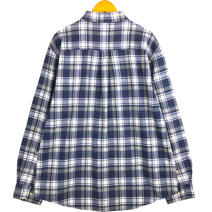 Vintage 90s-00'S Timberland long-sleeved cotton check shirt, men's size XL cotton white type Vintage Second Hand