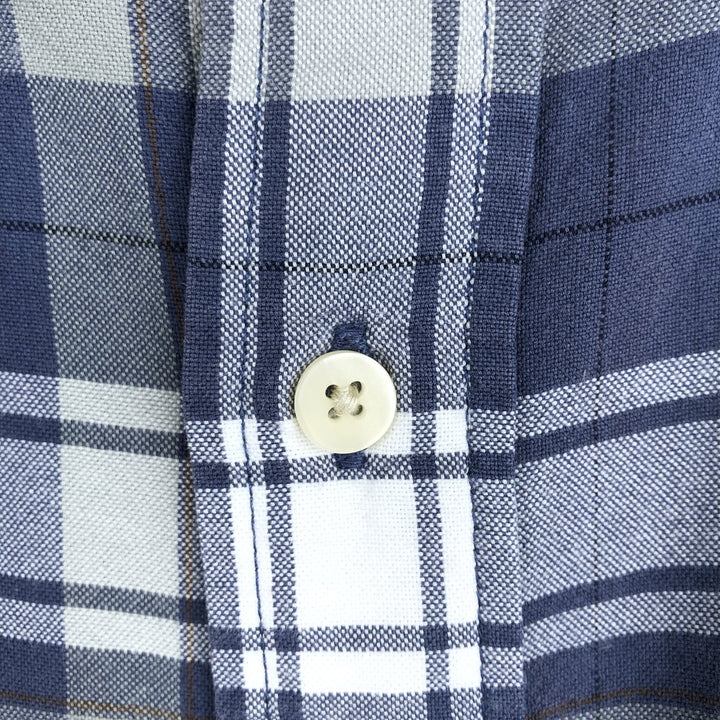 Vintage 90s-00'S Timberland long-sleeved cotton check shirt, men's size XL cotton white type Vintage Second Hand