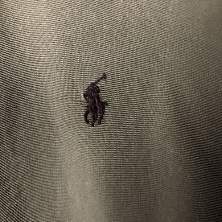 Ralph Lauren BLAKE long sleeve button down shirt, men's size L cotton Khaki type Vintage Second Hand