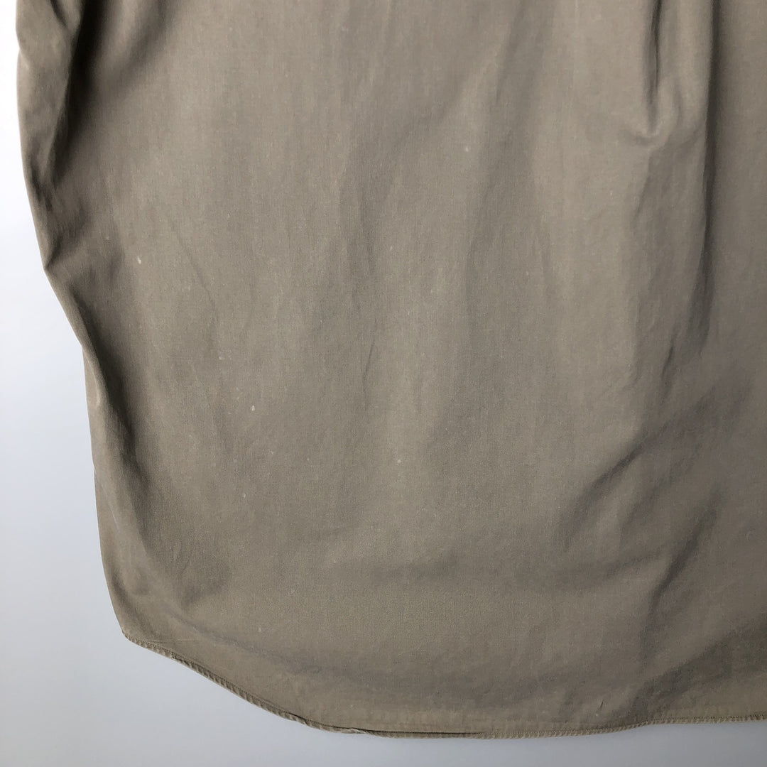Ralph Lauren BLAKE long sleeve button down shirt, men's size L cotton Khaki type Vintage Second Hand