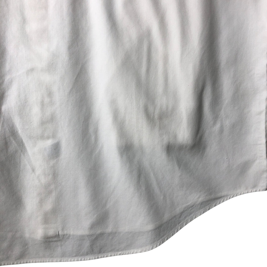 Ralph Lauren YARMOUTH long sleeve button down shirt, men's size L cotton white type Vintage Second Hand