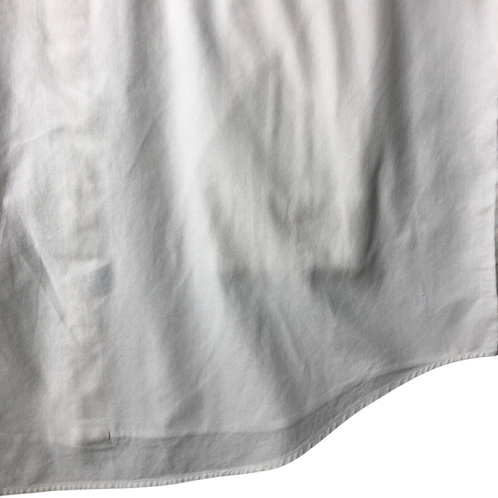 Ralph Lauren YARMOUTH long sleeve button down shirt, men's size L cotton white type Vintage Second Hand