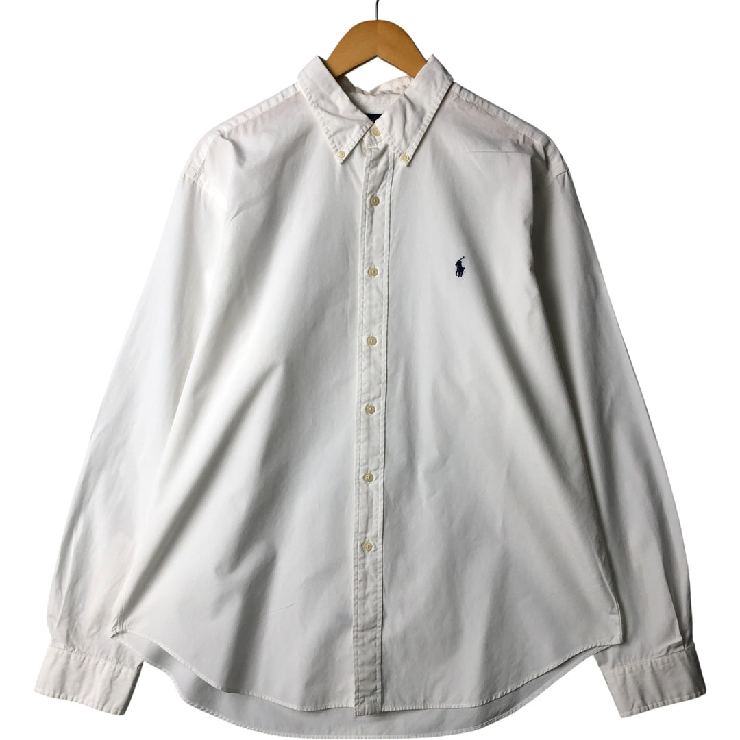 Ralph Lauren Classic Fit Long Sleeve Button Down Shirt Men's XL cotton white type Vintage Second Hand