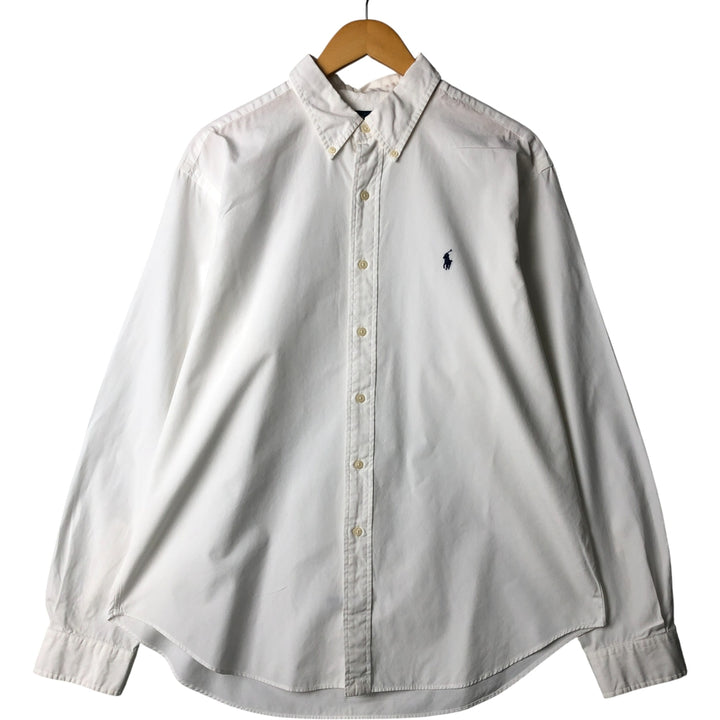 Ralph Lauren Classic Fit Long Sleeve Button Down Shirt Men's XL cotton white type Vintage Second Hand