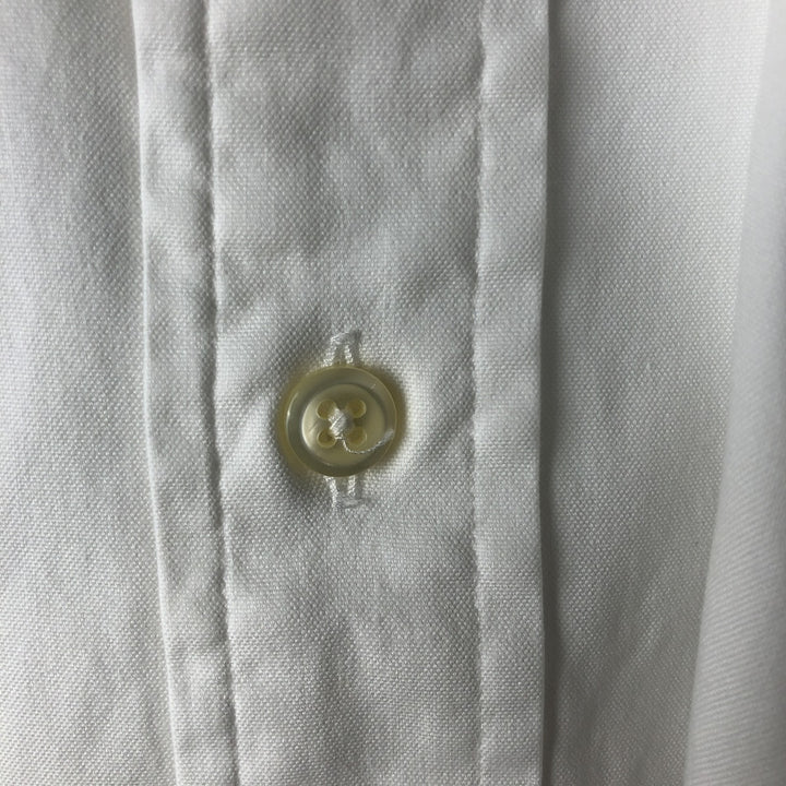 Ralph Lauren YARMOUTH long sleeve button down shirt, men's size L cotton white type Vintage Second Hand
