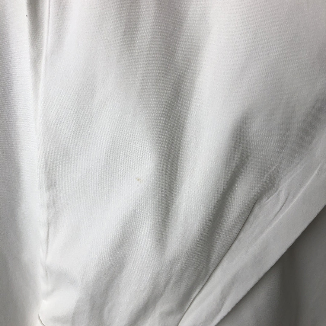 Ralph Lauren YARMOUTH long sleeve button down shirt, men's size L cotton white type Vintage Second Hand