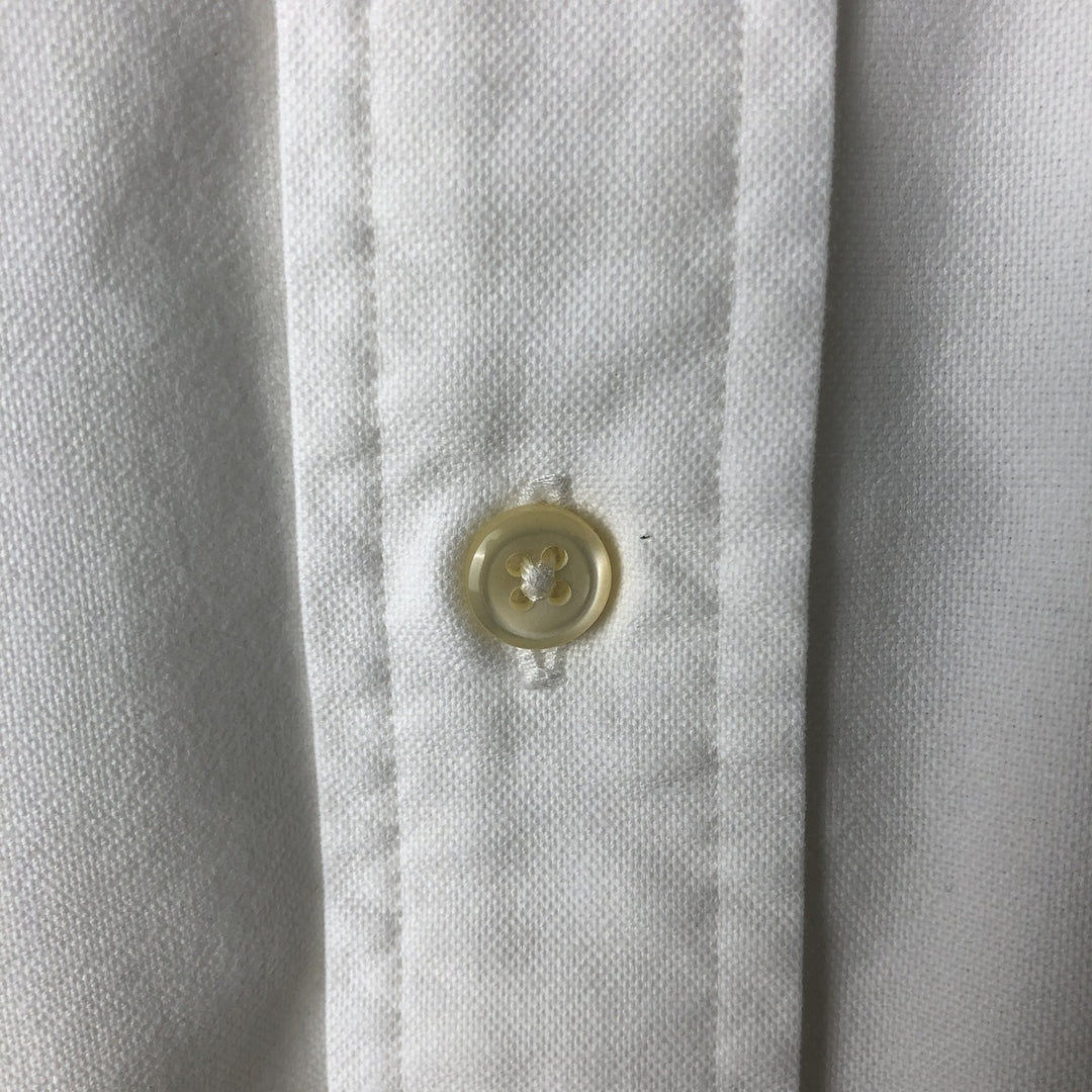 Ralph Lauren YARMOUTH long sleeve button down shirt, men's size L cotton white type Vintage Second Hand