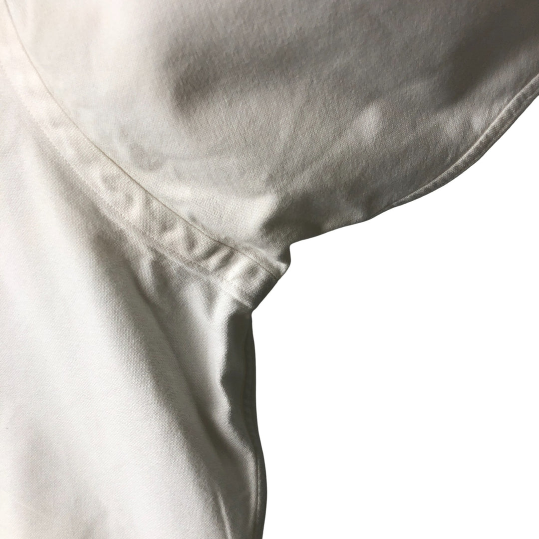 Ralph Lauren YARMOUTH long sleeve button down shirt, men's size L cotton white type Vintage Second Hand