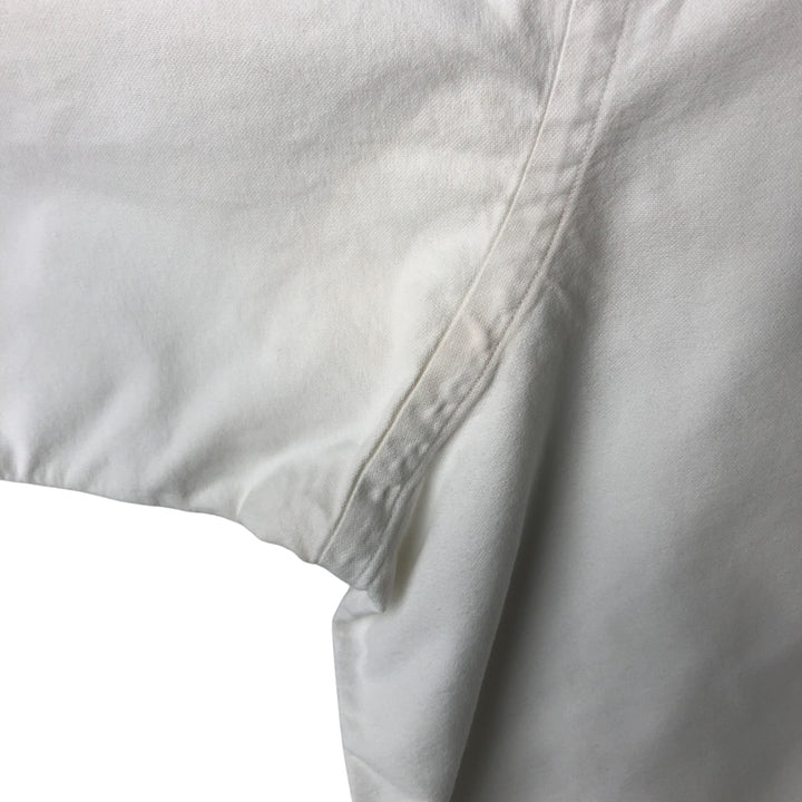 Ralph Lauren YARMOUTH long sleeve button down shirt, men's size L cotton white type Vintage Second Hand