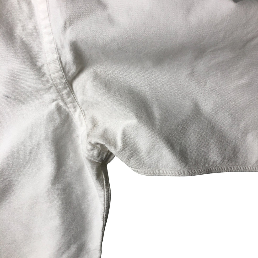 Ralph Lauren YARMOUTH long sleeve button down shirt, men's size L cotton white type Vintage Second Hand