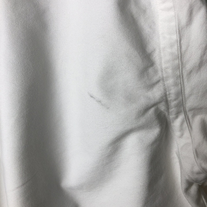 Ralph Lauren YARMOUTH long sleeve button down shirt, men's size L cotton white type Vintage Second Hand