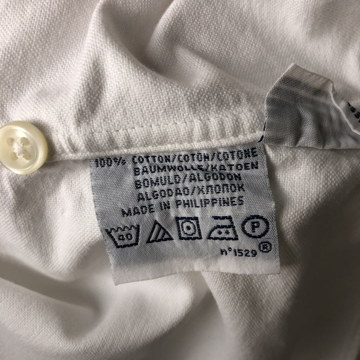 Ralph Lauren POLO by Ralph Lauren long sleeve button down shirt, men's XL size cotton white type Vintage Second Hand