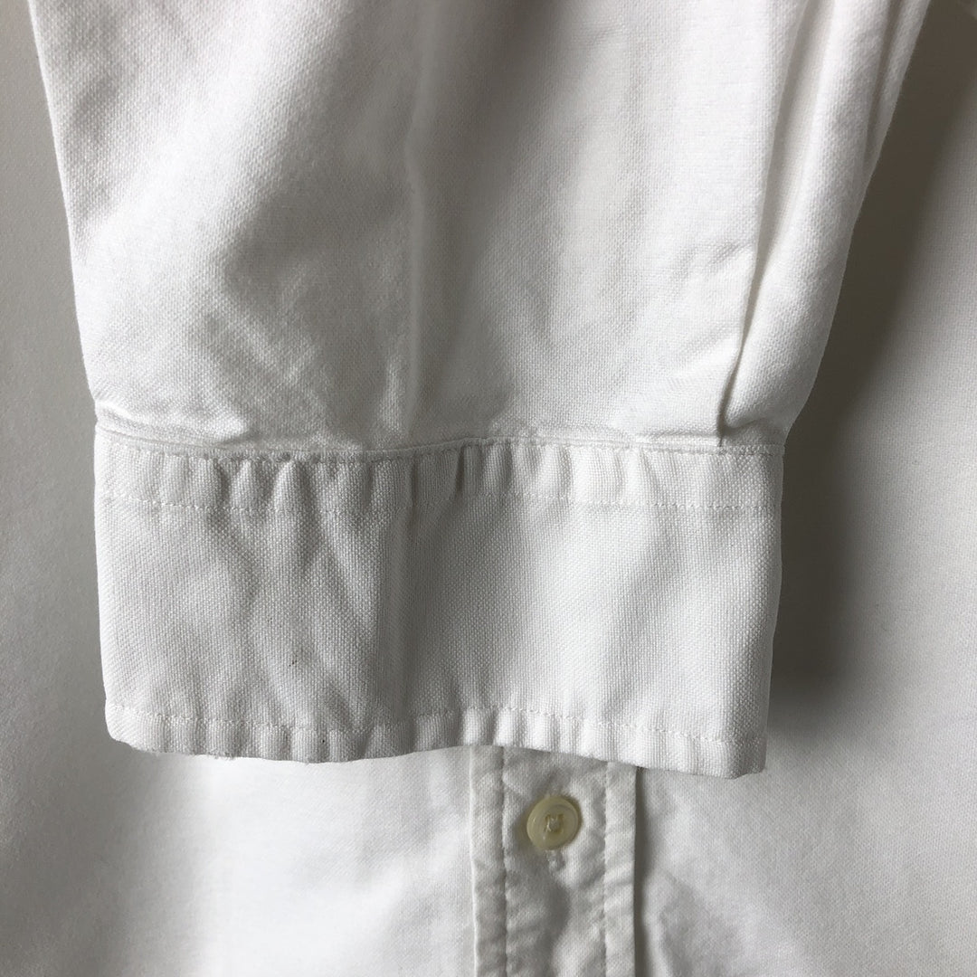 Ralph Lauren POLO by Ralph Lauren long sleeve button down shirt, men's XL size cotton white type Vintage Second Hand