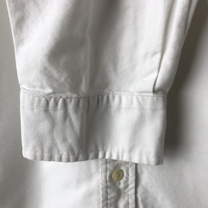 Ralph Lauren POLO by Ralph Lauren long sleeve button down shirt, men's XL size cotton white type Vintage Second Hand