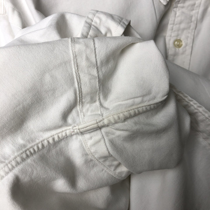 Ralph Lauren POLO by Ralph Lauren long sleeve button down shirt, men's XL size cotton white type Vintage Second Hand