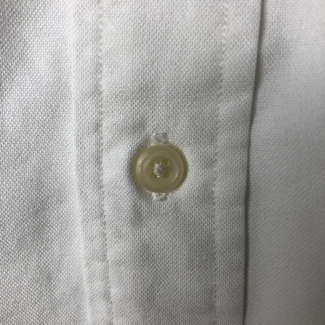 Ralph Lauren YARMOUTH long sleeve button down shirt, men's size L cotton white type Vintage Second Hand