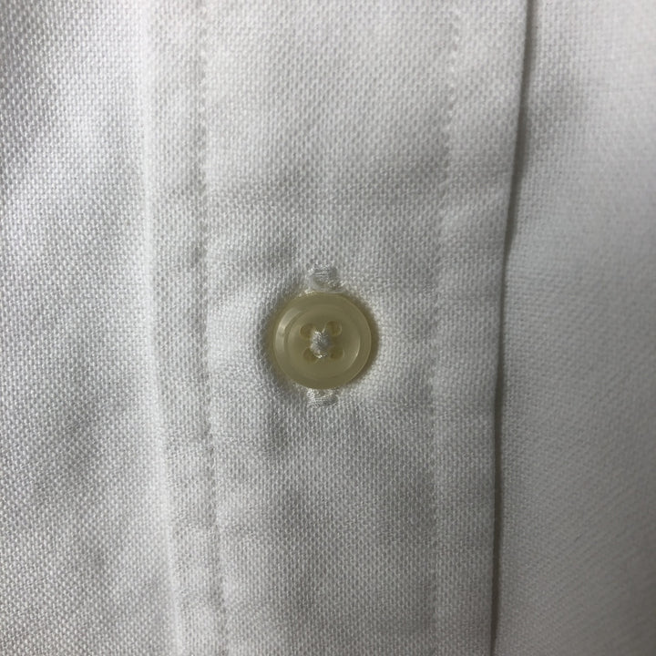 Ralph Lauren YARMOUTH long sleeve button down shirt, men's size L cotton white type Vintage Second Hand