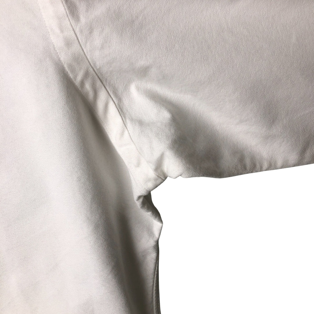 Ralph Lauren YARMOUTH long sleeve button down shirt, men's size L cotton white type Vintage Second Hand