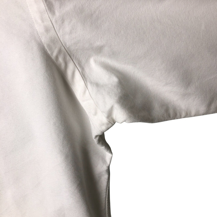 Ralph Lauren YARMOUTH long sleeve button down shirt, men's size L cotton white type Vintage Second Hand
