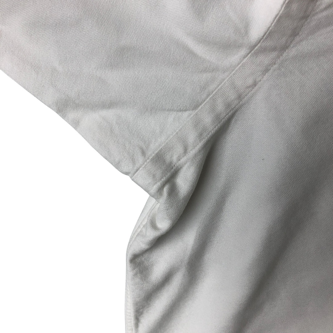 Ralph Lauren YARMOUTH long sleeve button down shirt, men's size L cotton white type Vintage Second Hand
