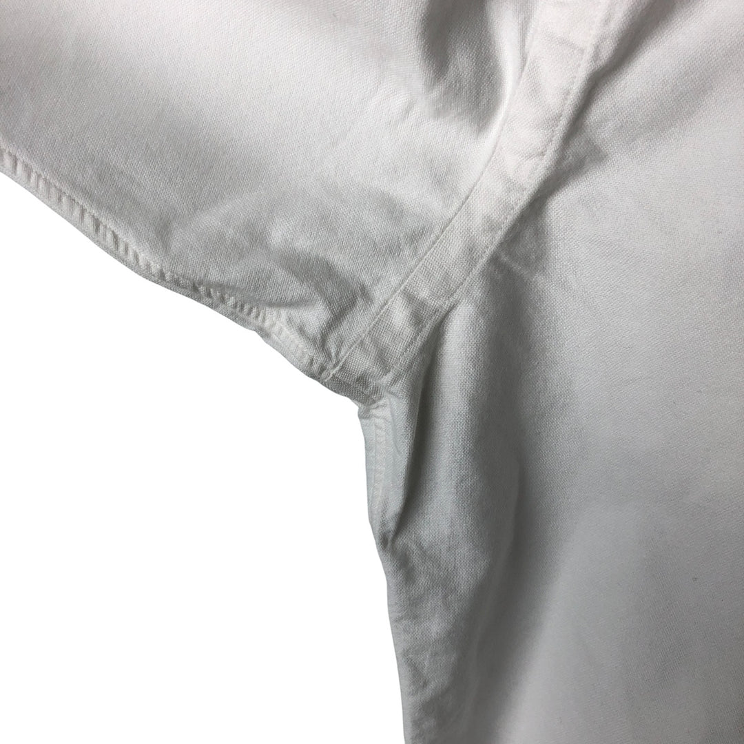 Ralph Lauren YARMOUTH long sleeve button down shirt, men's size L cotton white type Vintage Second Hand